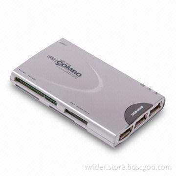 Multi-card Reader, Supports xD, CF, MS, SD, and MMC Cards